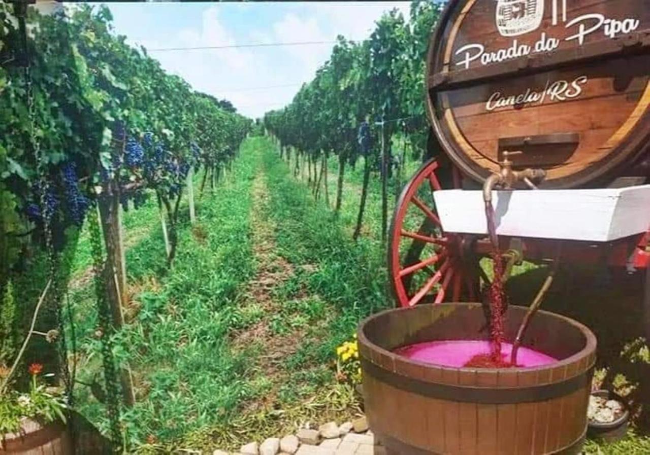 קנלה Chale Tematico Em Pipa De Vinho - Parada Da Pipa Chales מראה חיצוני תמונה