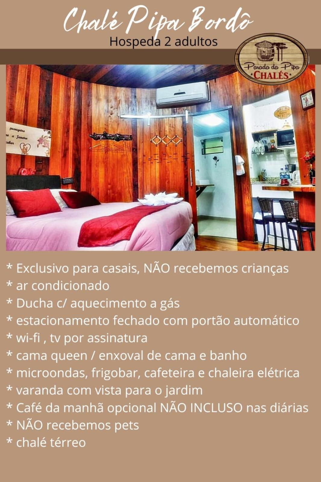 קנלה Chale Tematico Em Pipa De Vinho - Parada Da Pipa Chales חדר תמונה
